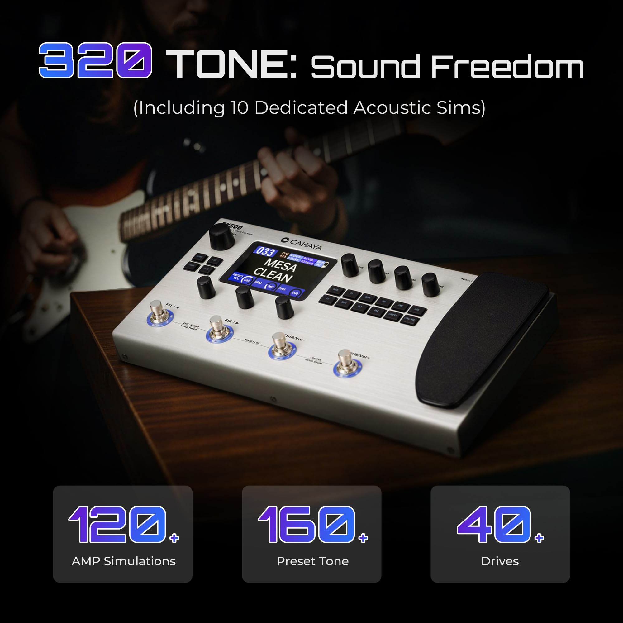 Amazon.com: CAHAYA Guitar Pedal Board Multi-Effects: Professional